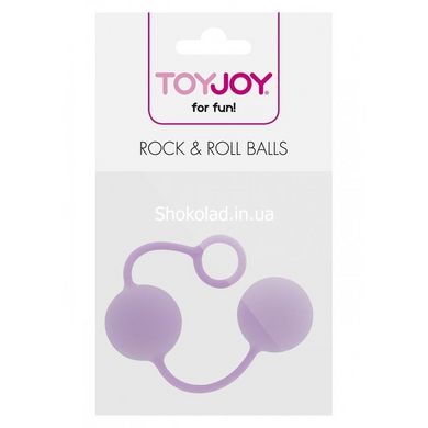 Вагинальные шарики Toy Joy Rock end Roll Balls силикон Фиолетовые - картинка 2