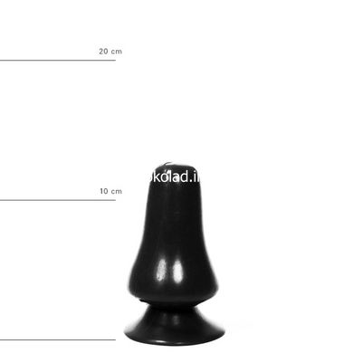 Анальний плаг для фістингу All Black AB39 12 см х 7 см, чорний - картинка 3