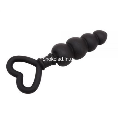 Анальний ланцюжок Black Mont Beaded Luv Probe, Черный - картинка 3