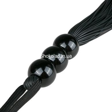 Плетка силиконовая Easytoys Black Silicone Whip, 32 см - картинка 3