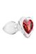 Стеклянная анальная пробка ADAM ET EVE RED HEART GEM GLASS PLUG SMALL - изображение 3