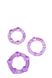 Набір ерекційних кілець STAY HARD BEADED PURPLE, Пурпурный, Розмір посилки : 8,30 х 14,00 х 1,50 - зображення 3