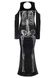 Платье макси Leg Avenue, M/L, с принтом скелета и боковым вырезом - изображение 3