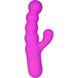 Вибратор-кролик рельефный Double Up Miss V, фиолетовый - изображение 3