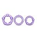 Набір ерекційних кілець STAY HARD BEADED PURPLE, Пурпурный, Розмір посилки : 8,30 х 14,00 х 1,50 - зображення 4