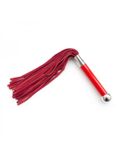 Флоггер DS Fetish Leather flogger suede red - картинка 1