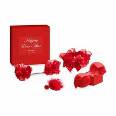 Набор аксессуаров подвязки, наручники, пэстисы Happily Ever After - RED LABELr Bijoux Indiscrets - картинка 1