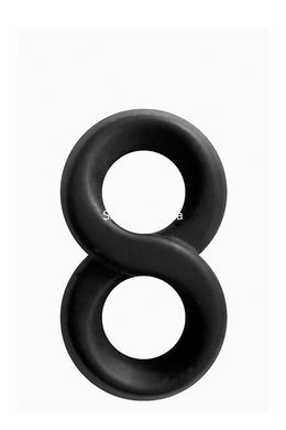 Эрекционное кольцо RENEGADE INFINITY RING BLACK - картинка 1