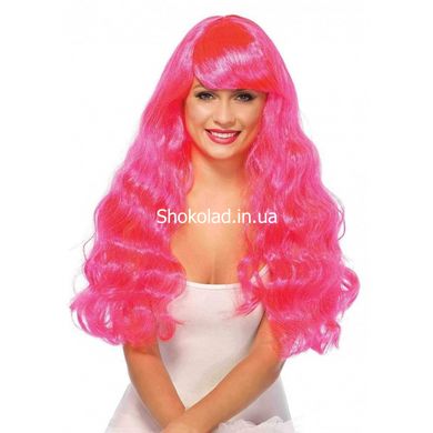 Длинный волнистый парик Neon Pink Starbrigh Leg Avenue 60 см - картинка 2