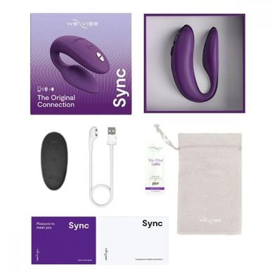 Інноваційний смарт-вібратор We Vibe Sync 2 Purple для пари, фіолетовий - картинка 8