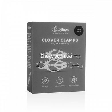 Затискачі для сосків EasyToys Clover Clamps With Clips - картинка 1