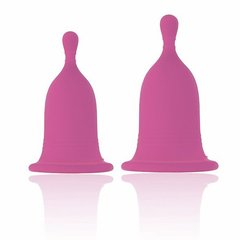 Менструальні чаші Rianne S Femcare Cherry Cup 2шт, в косметичці, рожев - картинка 1