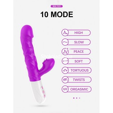 Вибратор Silicone Tongue 10 Function - картинка 4