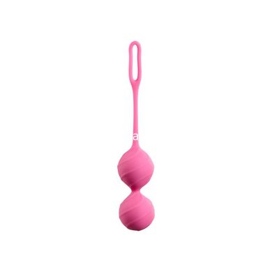 Вагінальні кульки рельєфні Honeybuns Pretty Violet Miss V, рожеві - картинка 3