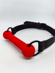 Кляп DS Fetish Mouth silicone gag red/black - картинка 1