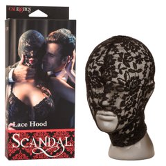 Мереживна маска із закритими очима Scandal з відкритим ротом, чорна, OS - картинка 1