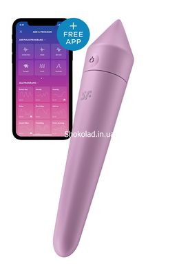 T360199 потужна вібропуля з функцією управління смартфоном Satisfyer Ultra Power Bullet 8 Lilac, Фіолетовий - картинка 1