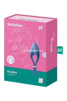 Регулируемое эрекционное кольцо с вибрацией Satisfyer Duelist blue - картинка 2