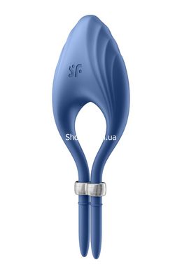 Регулируемое эрекционное кольцо с вибрацией Satisfyer Duelist blue - картинка 1