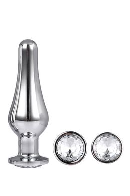 Набор анальных пробок конической формы Dream Toys GLEAMING LOVE PLEASURE SET SILVER - картинка 4