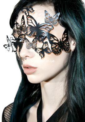 Вінілова маска SYBILLE від Bijoux Indiscrets, чорна - картинка 3