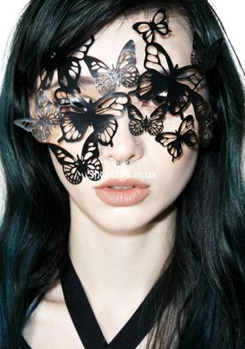 Виниловая маска SYBILLE от Bijoux Indiscrets, черная - картинка 2