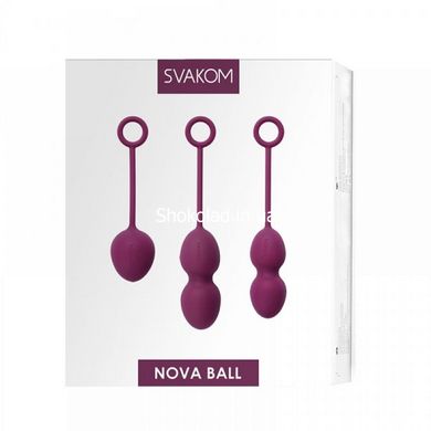 Набір вагінальних кульок Nova Ball-Svakom, фіолетові, Фіолетовий - картинка 6
