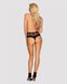 Сексуальні стрінги на високій талії Obsessive Sharlotte panties black L/XL - зображення 2