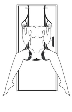 Гойдалка на двері для сексу Easytoys, чорна - картинка 1