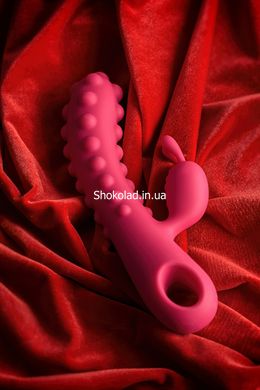 Вібратор-кролик зі стимулюючими кульками Kokos SMON No. 1, рожевий - картинка 13