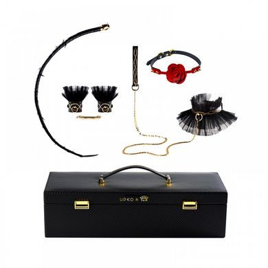 Королевский набор из итальянской кожи UPKO в чемодане Luxurious & Romantic Kit, 5 предметов - картинка 1
