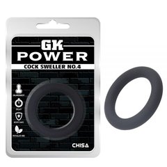 Кільце ерекційне GK Power cock Sweller № 4, Черный - картинка 1