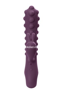 Вібратор-кролик зі стимулюючими кульками Kokos SMON No. 1, фіолетовий - картинка 5