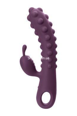 Вібратор-кролик зі стимулюючими кульками Kokos SMON No. 1, фіолетовий - картинка 4