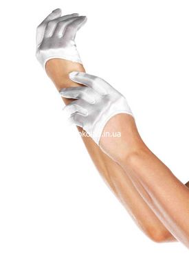 Рукавички сексуальні One Size Mini Cropped Satin Gloves від Leg Avenue - картинка 4