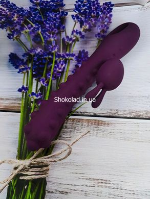 Вібратор-кролик зі стимулюючими кульками Kokos SMON No. 1, фіолетовий - картинка 16