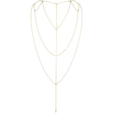 Цепочка для спины Bijoux Indiscrets Magnifique Back and Cleavage Chain - Gold, украшение для тела - картинка 4