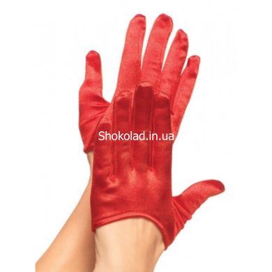 Рукавички сексуальні One Size Mini Cropped Satin Gloves від Leg Avenue - картинка 2