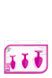 Набір анальних пробок LUXE BLING PLUGS TRAINING KIT PINK, Розовый/Прозрачный - зображення 2