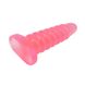 Велика анальна пробка Chisa Hi-Rubber Chubby Anal Plug Pink - зображення 4