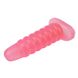 Велика анальна пробка Chisa Hi-Rubber Chubby Anal Plug Pink - зображення 5