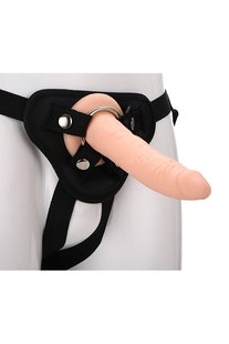 Реалистичный страпон REALSTUFF STRAP ON REAL DILDO - картинка 1