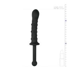 Фалоімітатор з ручкою The Handler Black, чорний, 25 см - картинка 1