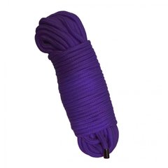 Мотузка для зв'язування 20 метрів, наконечники метал, фіолетова - картинка 1