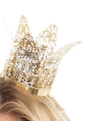 Корона миниатюрная Leg Avenue золотистая Filigree crown - картинка 2