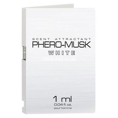 Пробник парфуми з феромонами чоловічі Aurora Phero-Musk White for men, 1 ml - картинка 1