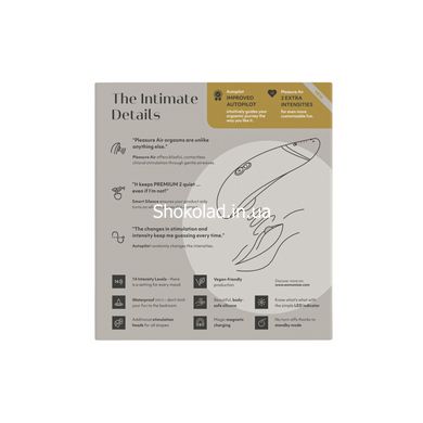 Вакуумний кліторальний стимулятор Womanizer Premium 2 Gray, серый - картинка 16