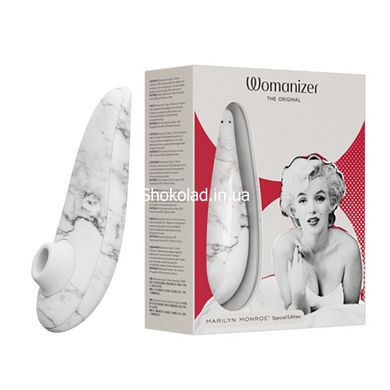 Вакуумный стимулятор клитора Womanizer Marilyn Monroe White Marble - картинка 1