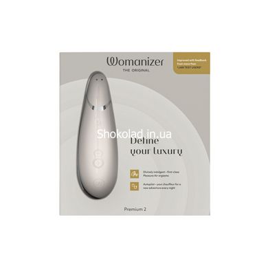 Вакуумный клиторальный стимулятор Womanizer Premium 2 Gray - картинка 17