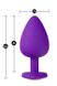 Анальна пробка TEMPTASIA BLING PLUG LARGE PURPLE, Фіолетовий - зображення 4